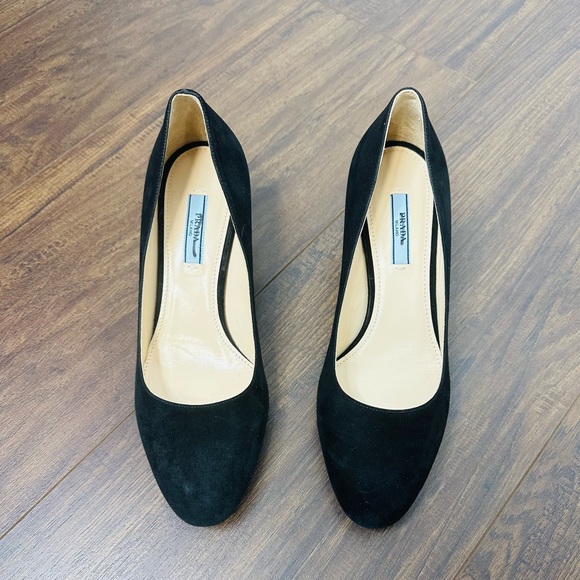 Prada Black Velvet Heels - Picture 9 of 9
